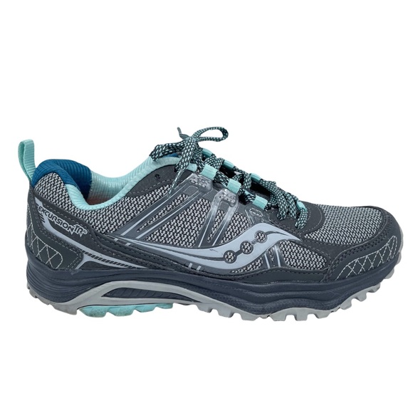 Saucony Shoes - Saucony Excursion TR10 Running Shoes Womens Size 8 Gray & Blue